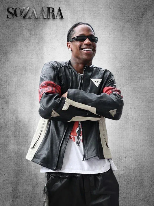 2025 F1 Miami GP Travis Scott Leather Jacket