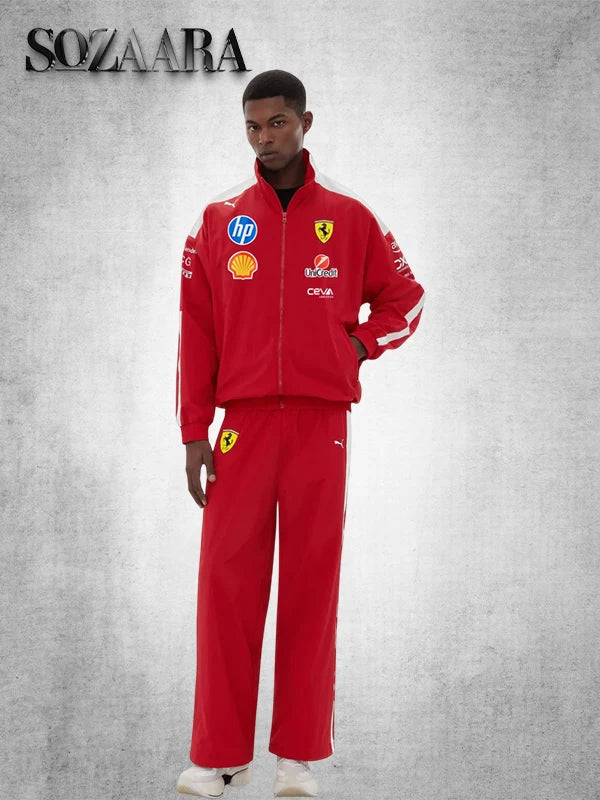 2025 Puma x Ferrari T7 drivers jacket Red