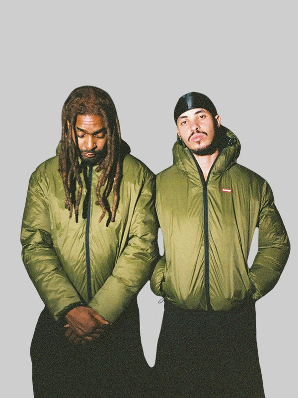 99based hooded reversible puffer jacket Olive

