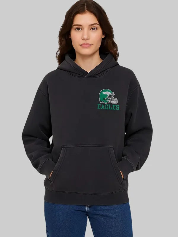 Abercrombie Philadelphia Eagles Graphic Popover Hoodie Womens