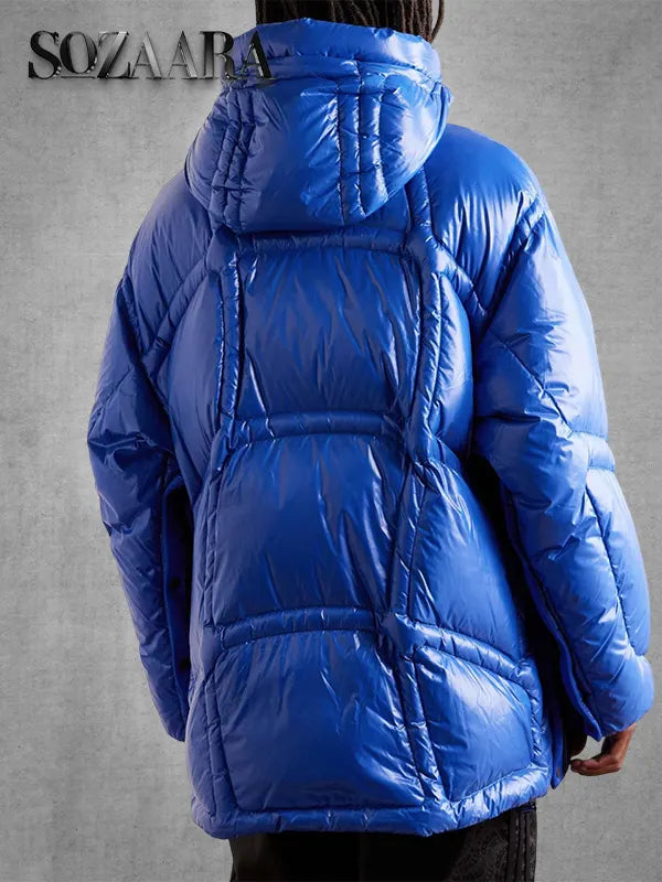Adidas x Moncler Blue Puffer Down Jacket