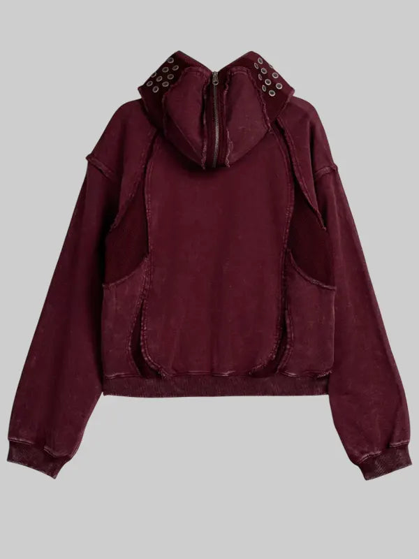 Adidas Originals Thug Club Teamgeist Hooded Zip Up Jacket Maroon