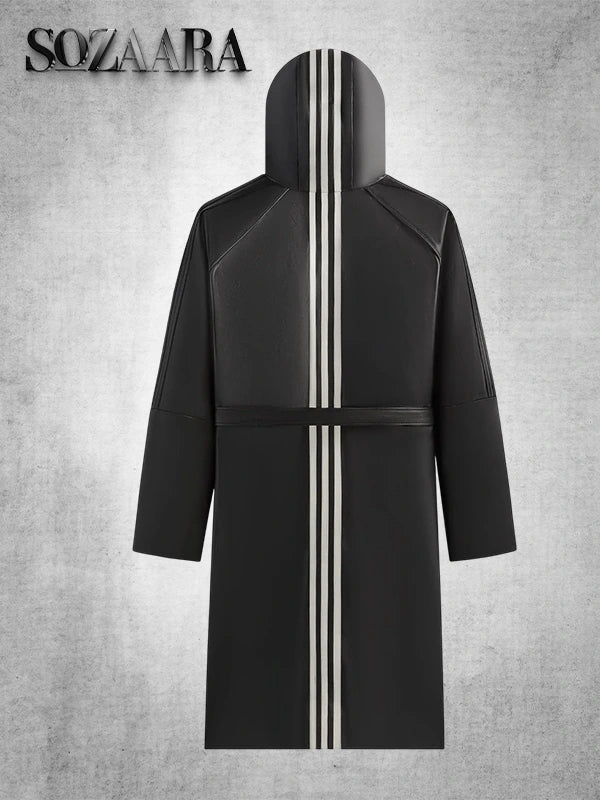 Adidas x Kith Leather Coat Black