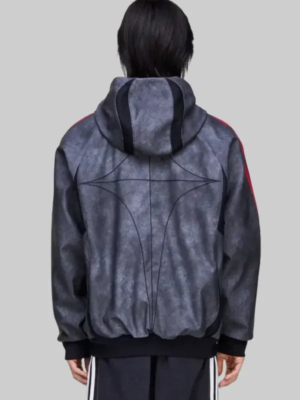 Adidas x Thug Club Teamgeist Faux Leather Jacket