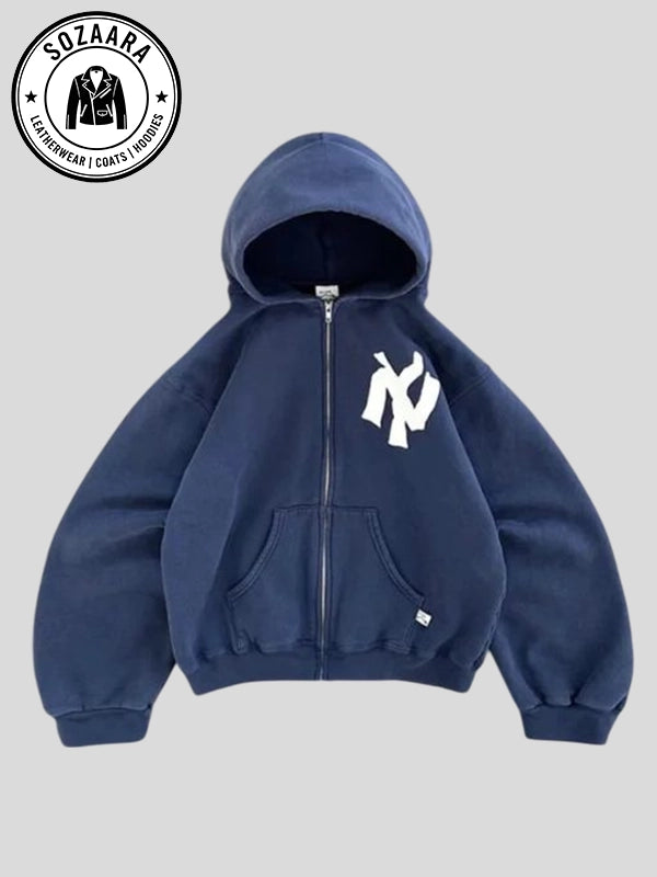 Akimbo Club NY Hoodie Blue