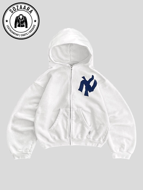 Akimbo Club NY Hoodie White