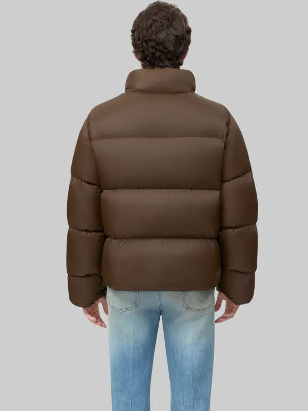 Amiri Bones Down Puffer Jacket In Brown