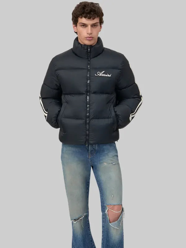 Amiri Down Jacket In Black
