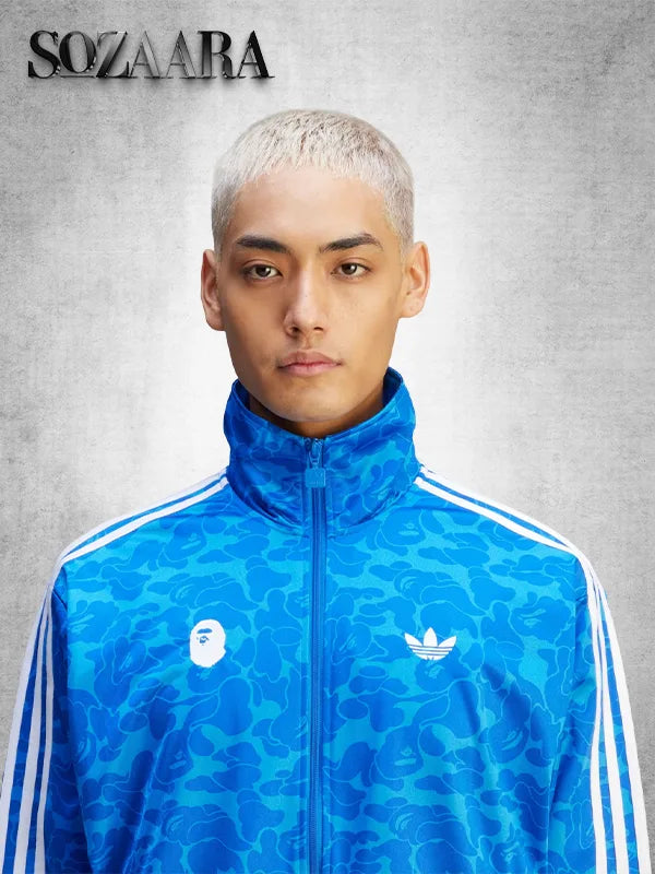 BAPE x Adidas Firebird Blue Track Jacket