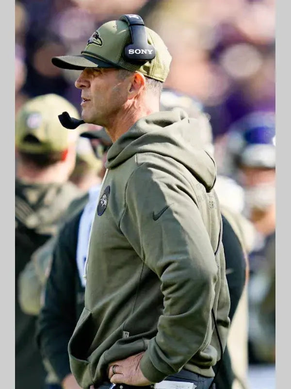 Baltimore Ravens Salute To Service Hoodie John Harbaugh