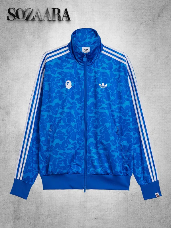 Bape x Adidas Track Jacket Blue