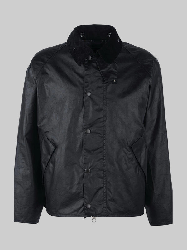 Barbour Transport Wax Cotton Black Jacket