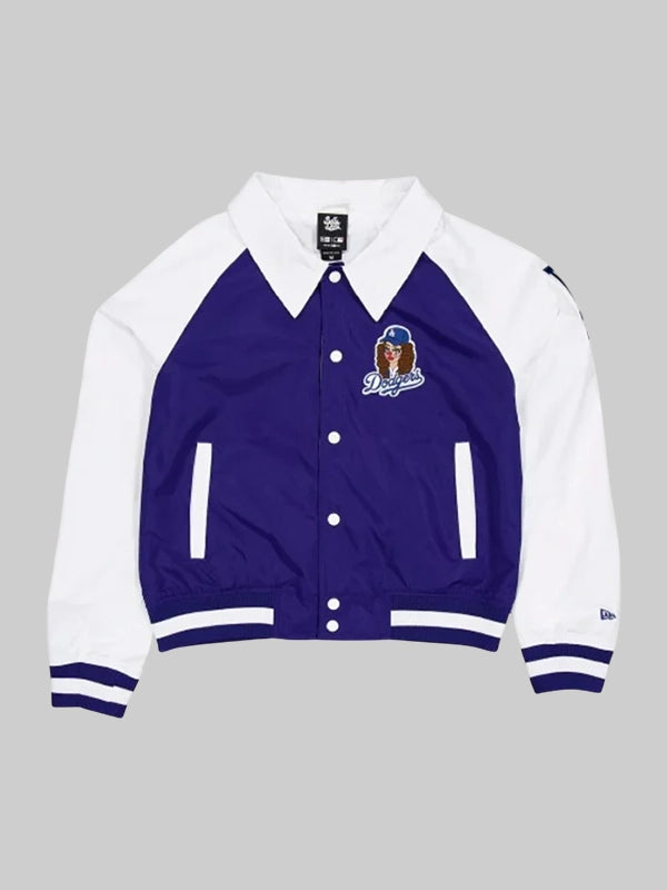  Bella Dona x Los Angeles Dodgers Raglan Blue  Jacket