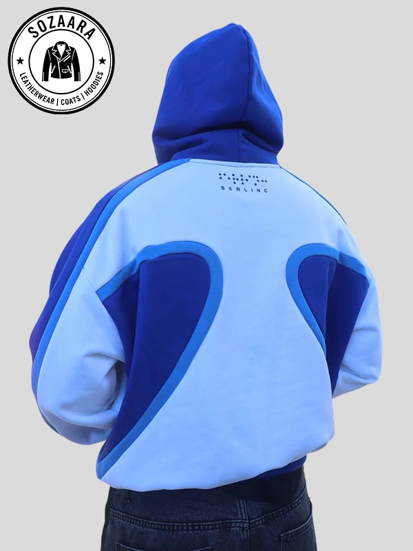 Berlinc Cropped Hoodie Blues