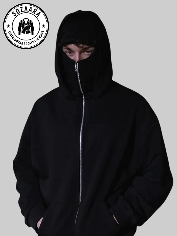 Black Balaclava Hoodie