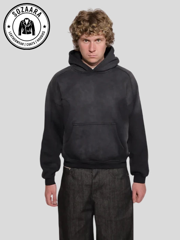 Black Berlinc V2 Monochrome Hoodie Mens