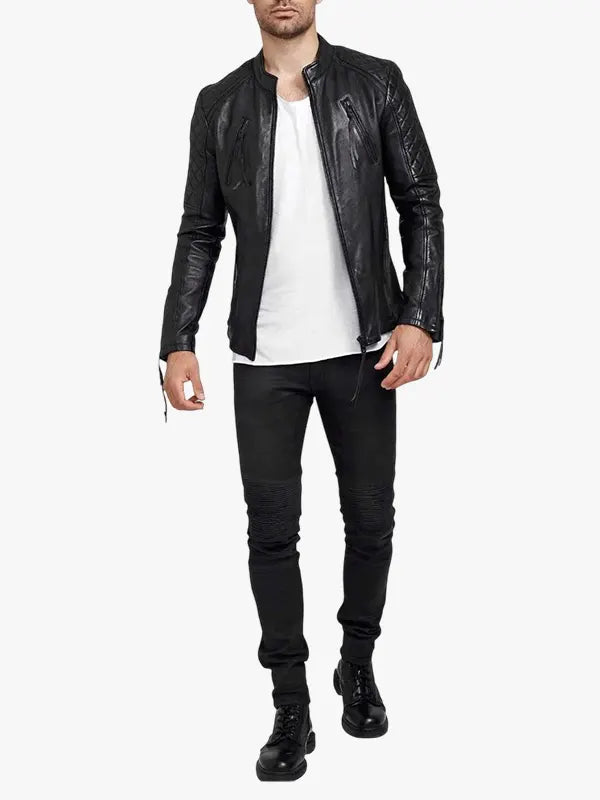 Black Franky Leather Jacket