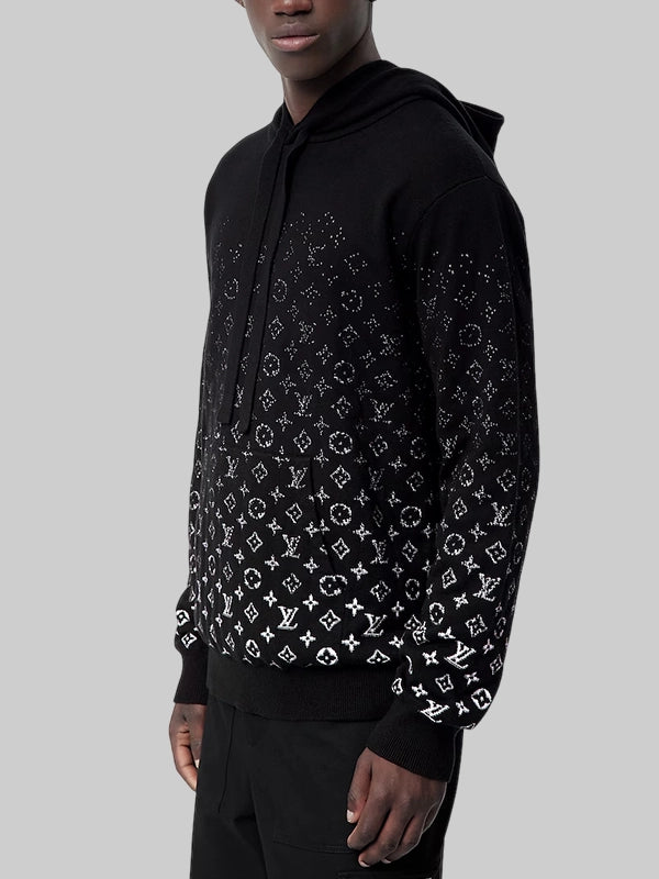 Black Monogram Gradient Hoodie Louis Vuitton 