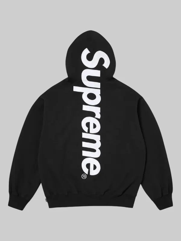 Black Supreme Applique Hoodie