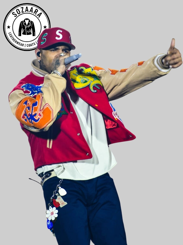 Breezy Bowl Red Jacket Chris Brown