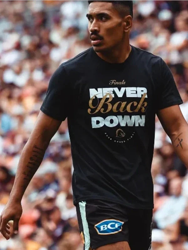Brisbane Broncos 2025 Training Session T-Shirt Black