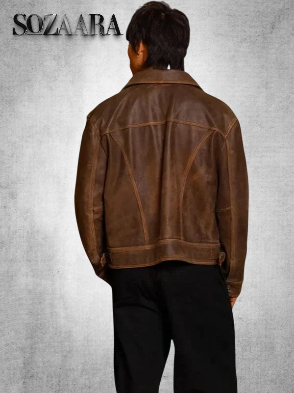 Brown Mutimer Leather Jacket