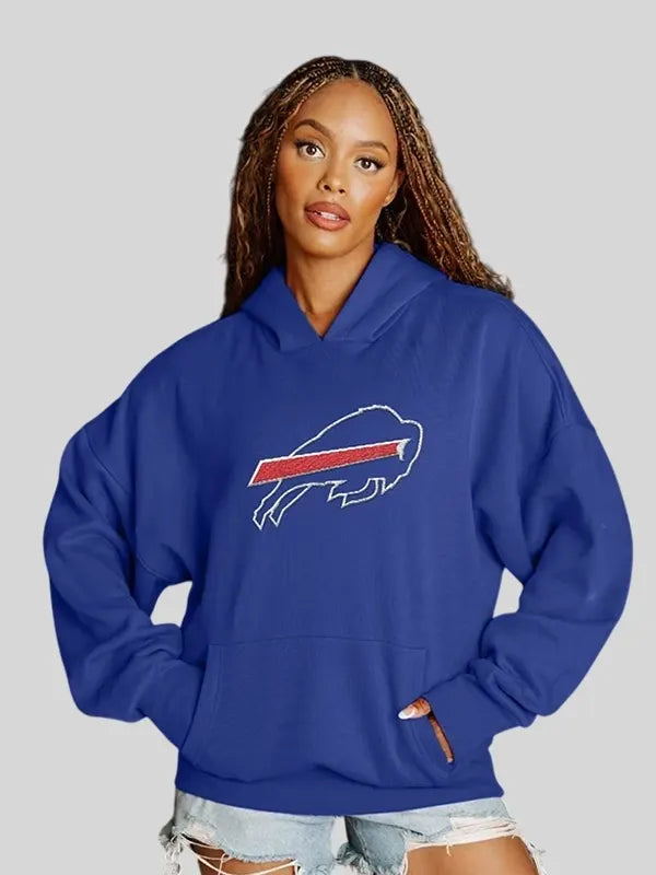 Buffalo Bills Never Stop Blue Hoodie