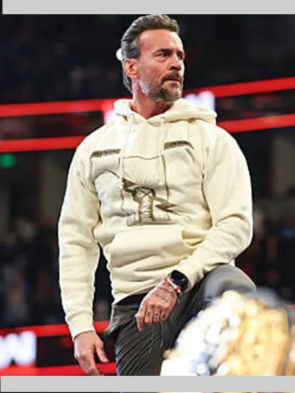 CM Punk Beige Hoodie
