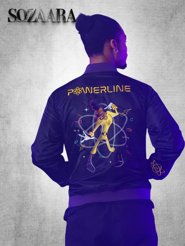 Cakeworthy Powerline Black Bomber Jacket
