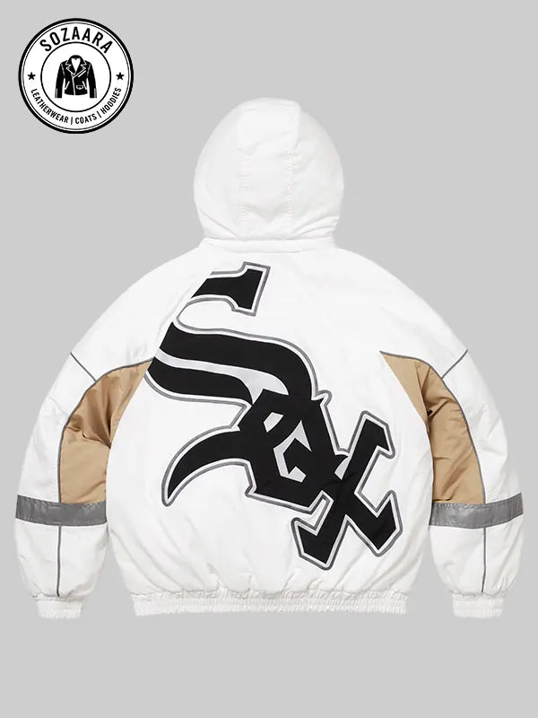 Chicago White Sox x Supreme Stadium Jacket White