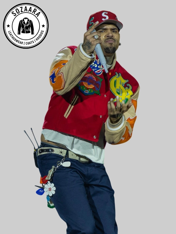Chris Brown Breezy Bowl Red Jacket