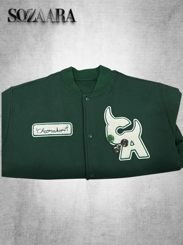 Chromakopia Varsity Jacket Green