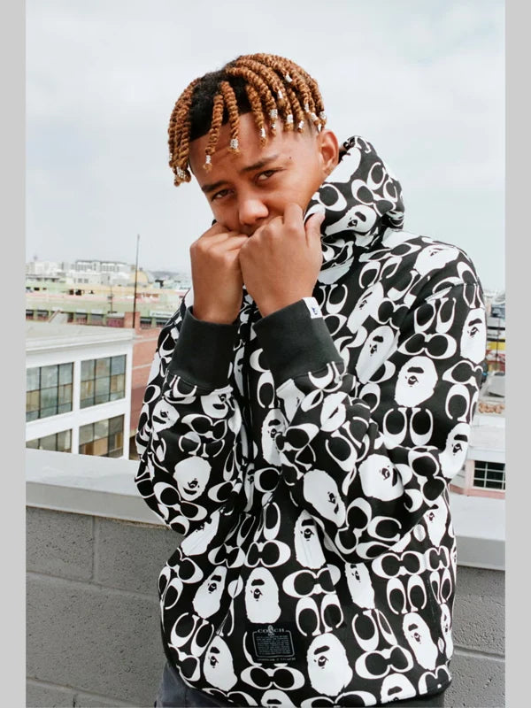 Coach x BAPE Black Hoodie