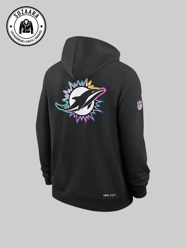 Crucial Catch 2025 Miami Dolphins Dri Fit Sweatshirt Hoodie By Nike
