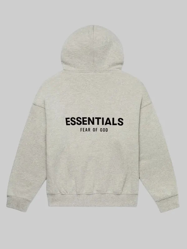 Dark Oatmeal Essentials Grey Hoodie