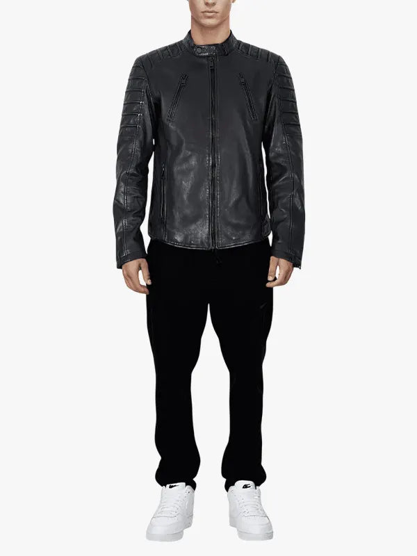 Dash classic men's leather Jacket