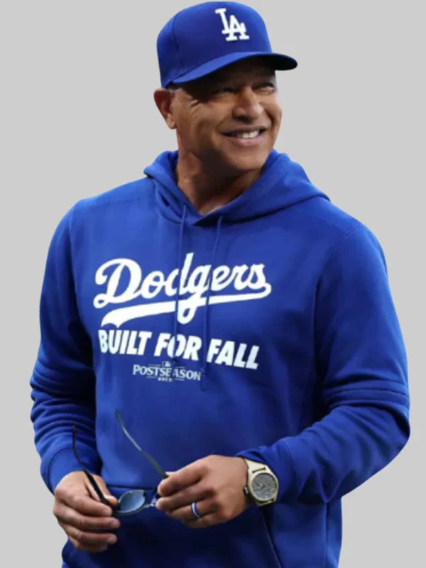 Dave Robert Los Angeles Dodgers Built For Fall Hoodie Blue