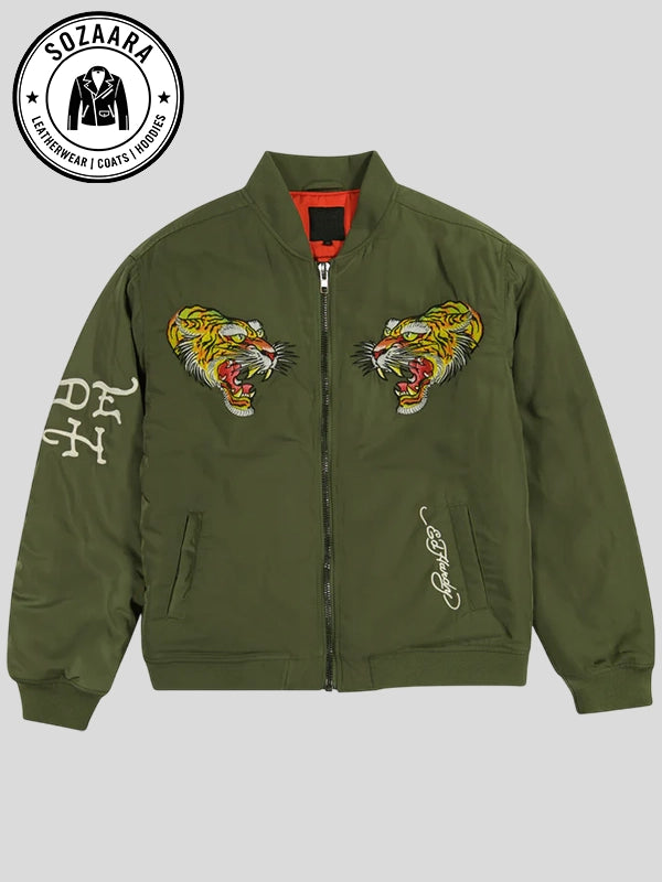 Ed Hardy NYC Skull Bomber Jacket