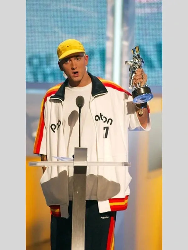 Eminem Hip Hop White Jacket