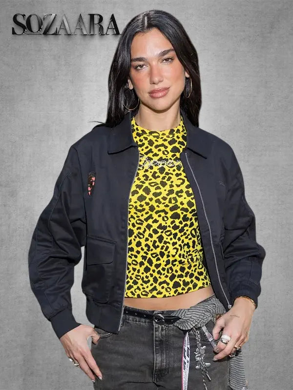 F1 Grand Prix Monaco Dua Lipa Black Jacket