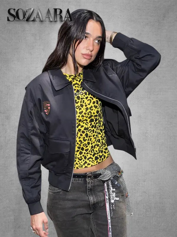 F1 Grand Prix Monaco Dua Lipa Porsche Jacket Black