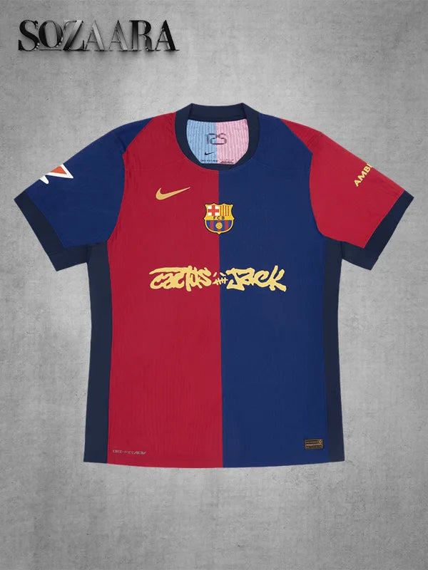 FC BARCELONA 2024 25 MATCH HOME X CACTUS JACK JERSEY