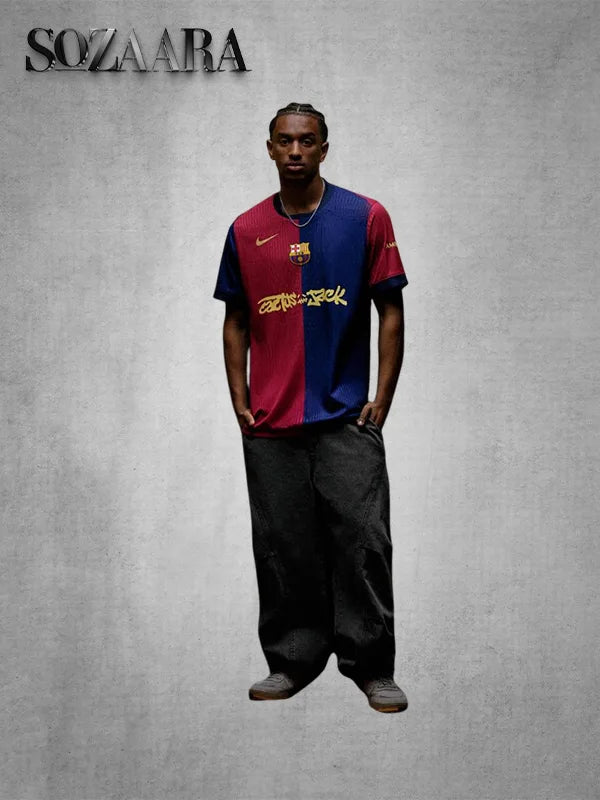 Fc Barcelona BARCA 2024 25 Match Home X Cactus Jack Jersey