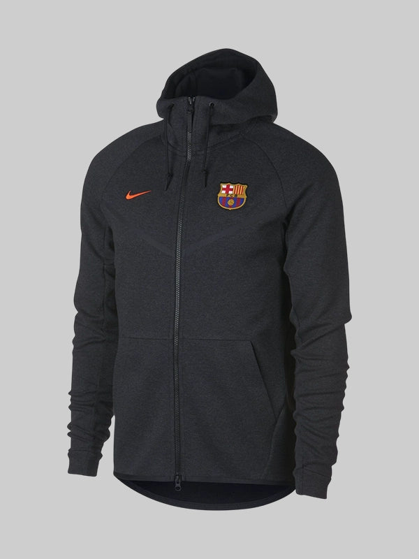 Fc Barcelona Black Tech Fleece Jacket