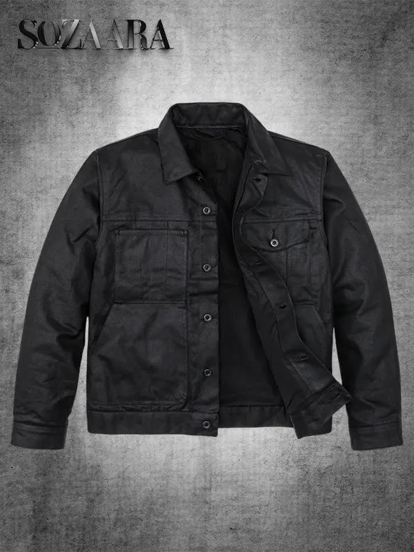 Filson Tin Cloth Short Lined Cruiser Black Jacket