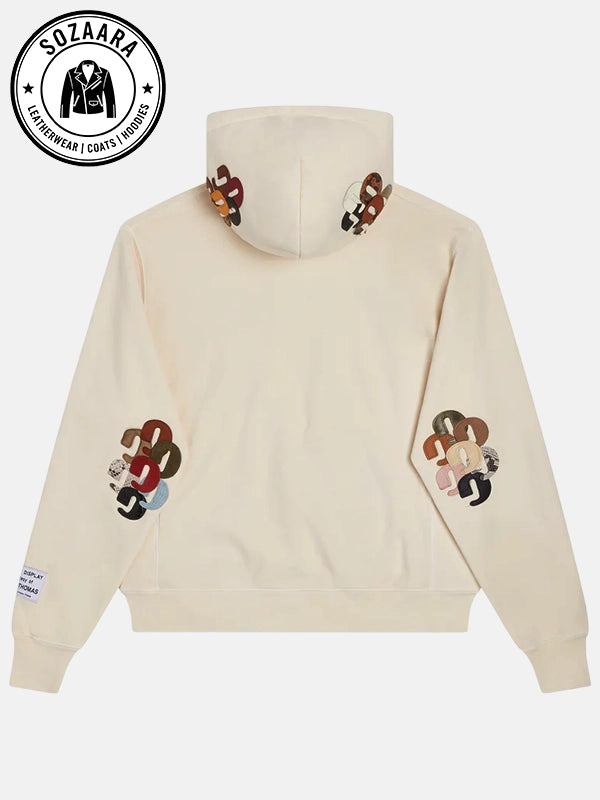 Gallery G PATCH FUCKED UP LOGO HOODIE Cream