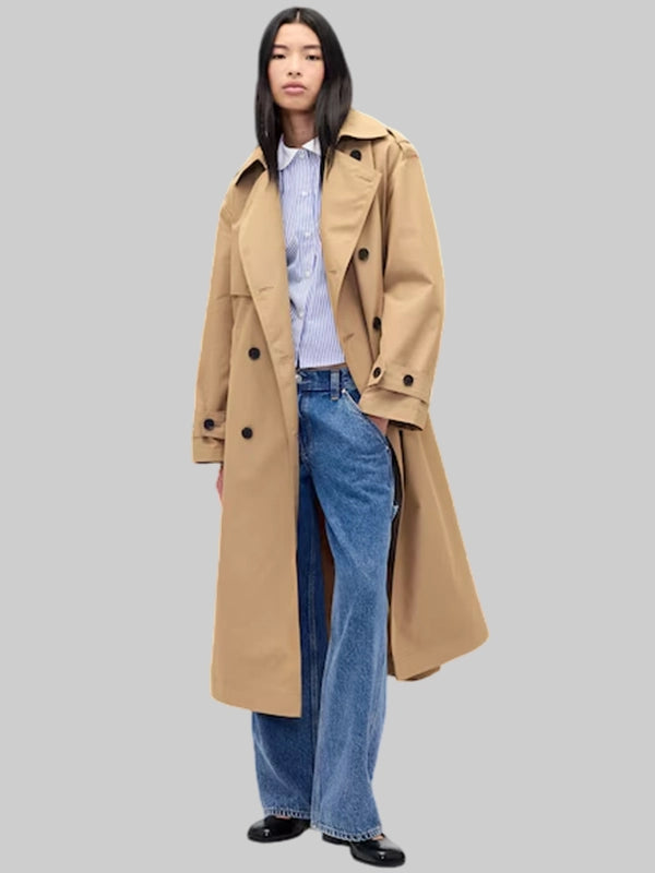 Gap × Sandy Liang Bow-Back Trench Coat
