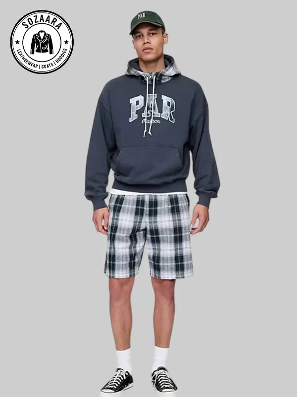 Gap x Malbon Heavyweight French Terry Logo Hoodie Blue