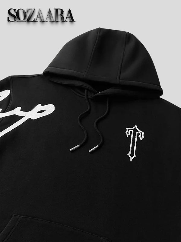 Geedup Signature x Trapstar T Hoodie Black and White