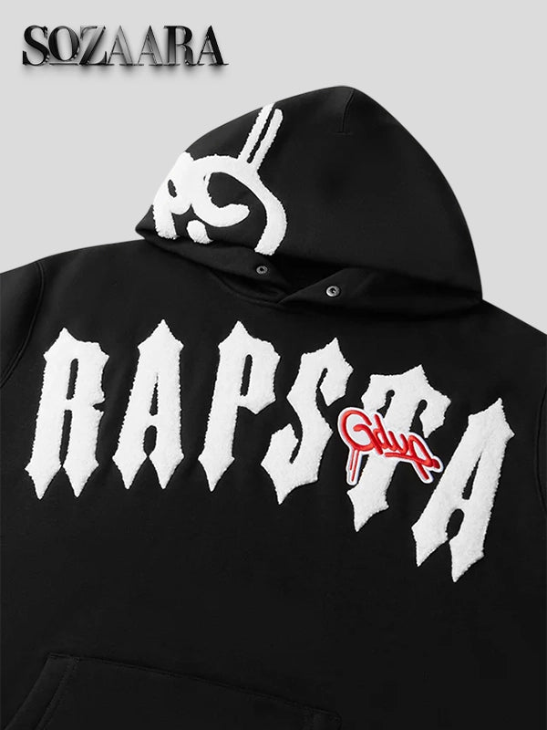 Geedup x Trapstar Handstyle Irongate Arch Black Hoodie